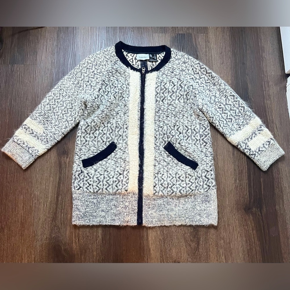 Rachel Comey Black and Cream Cardigan